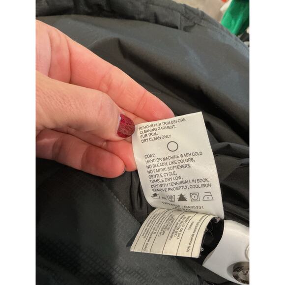 Woolrich Womens Long Duck Down Puffer Coat Plus Size 2XL 2X Black Belted Feather - Picture 12 of 16